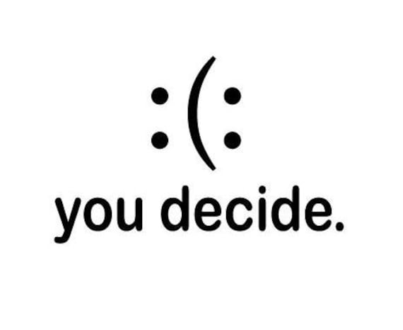 Bügelbild "You Decide." in Verschiedenen Folien/ Farben Bügelbild "You Decide." in Verschiedenen Folien/ Farben von briida