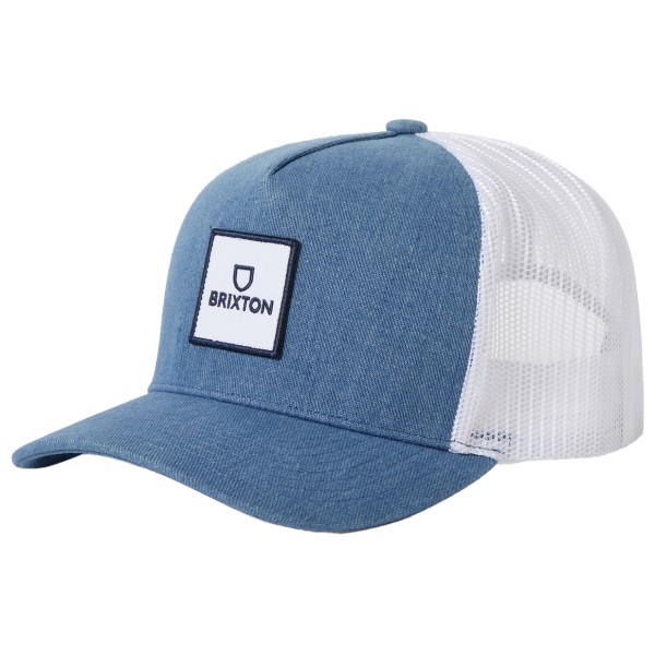 Brixton - Alpha Block Netplus Trucker Hat - Cap Gr One Size blau von brixton