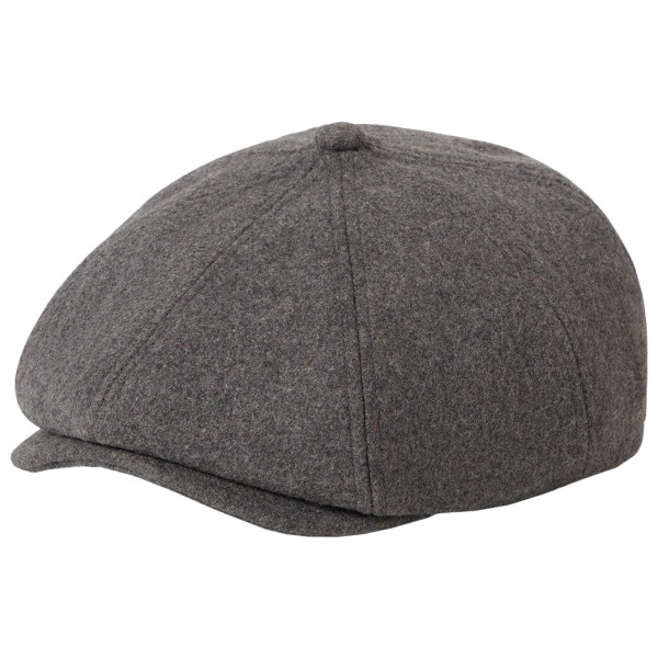 Brixton - Brood Flannel Snap Cap - Cap Gr M grau von brixton