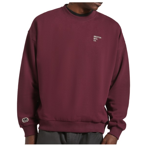 Brixton - Embroidered Heavy Weight Crew - Pullover Gr XL rot von brixton