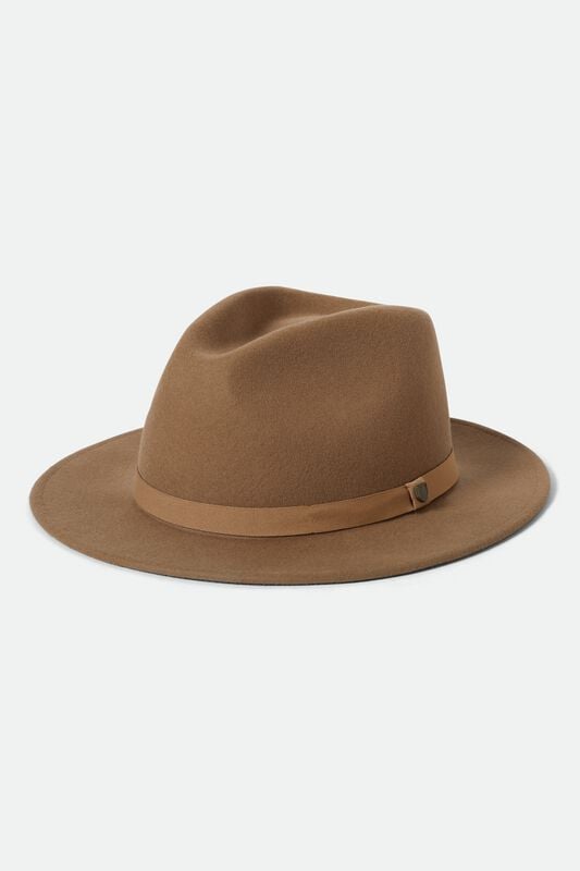 Brixton Hut - Messer Packable Fedora - khaki von brixton