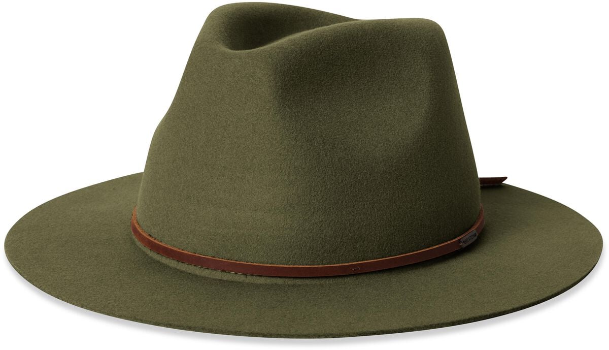 Brixton Hut - Wesley Fedora - oliv von brixton