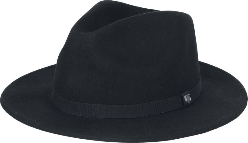 Brixton Messer Packable Fedora Hut schwarz von brixton