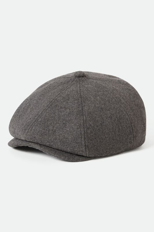 Brixton Mütze - Brood Flannel Snap Cap - grau von brixton
