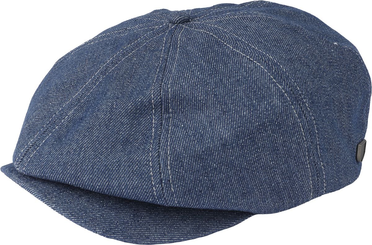 Brixton Mütze - Brood Snap Cap - blau/weiß von brixton