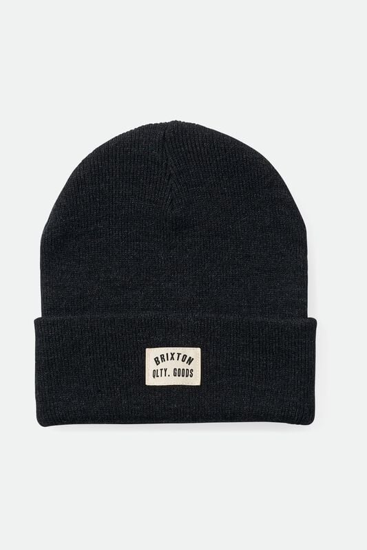 Brixton Mütze - Woodburn Watch Cap Beanie - schwarz von brixton