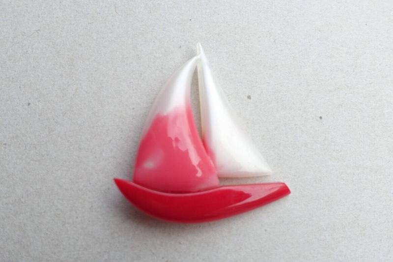 Zeltboot Brosche von broesj