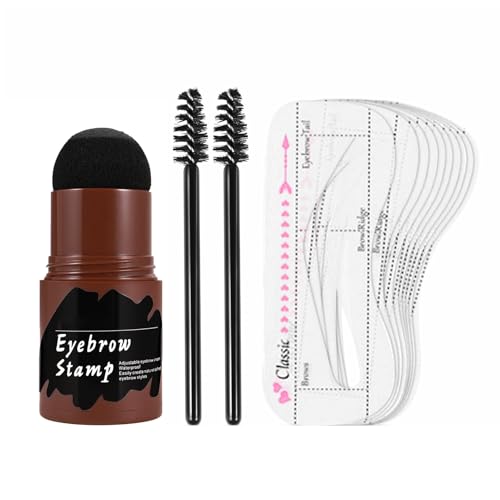 Augenbrauenforming Schablone Set - Stempelkurvenformen, Wasserresistente Stirn -0utliner | 10x Augenbrauenzeichnung Kit Mit Applikator, Wichtige Anlässe Augenbrauenschablonen Für Ältere Damen Outdoor von brooksnaji