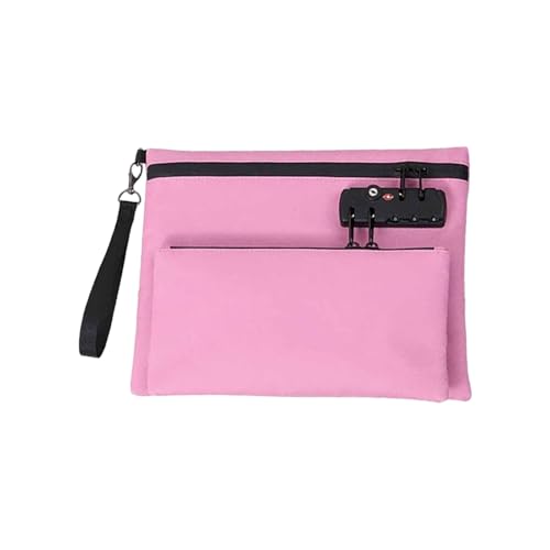 Bank Coin Purse – sichere Geldbörse mit Reißverschluss, abschließbare Geldtasche | Doppelschichtige Kreditkartentasche, wasserdicht, tragbar, für Camping und Schule von brooksnaji