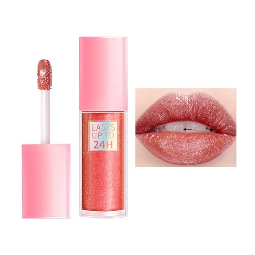Glitter Lipgloss - glänzender Lipgloss für Frauen, Lipgloss für natürliches und kräftiges Lippen-Make-up | von brooksnaji