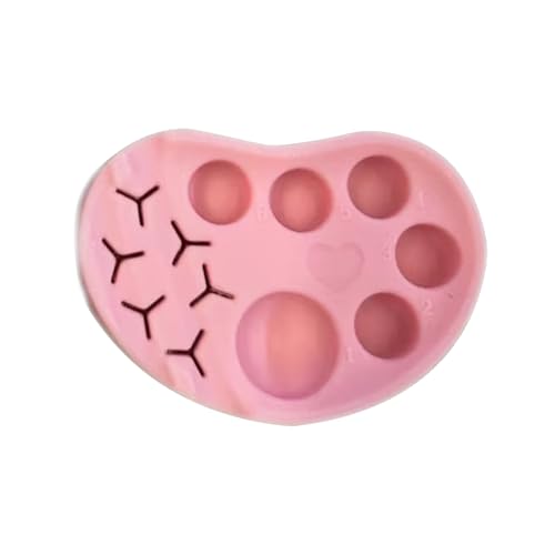 Kosmetik-Mixing-Tablett – wiederverwendbare Beauty-Mischplatte, Silikon-Make-up-Organizer-Pad, Augenbrauentönungs-Mischbrett, multifunktionales Wimpernlift-Vorbereitungsgericht für Kosmetika von brooksnaji