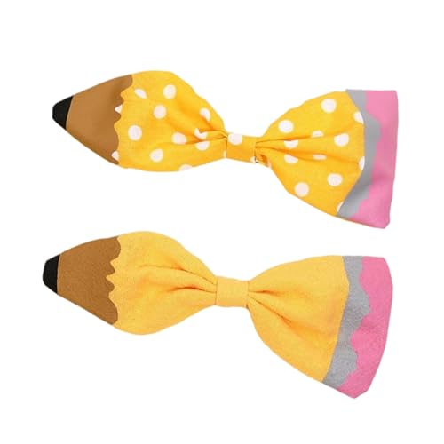 Zurück In Die Schule Kopfbedeckung - Süßes Gelbes Haarband, Lustige Styling -Dekorationshaarbänder | Kindergarten Entzückende Bogenhaarklammern, Klassenzimmertägliches Tragenstadbänder Für Kinder Lehr von brooksnaji