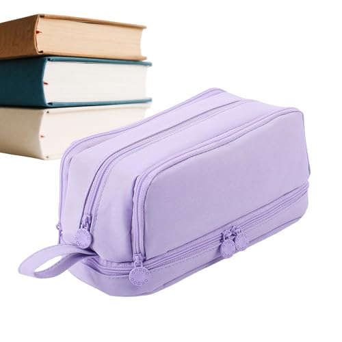 brooksnaji Federmäppchen Mit Fächern - Schul Federmäppchen Großes Fassungsvermögen Federtasche,Organizer Mit 4 Fächern Für Schreibwaren Marker Schüler Jugendliche Erwachsene Klassenraum Büro von brooksnaji