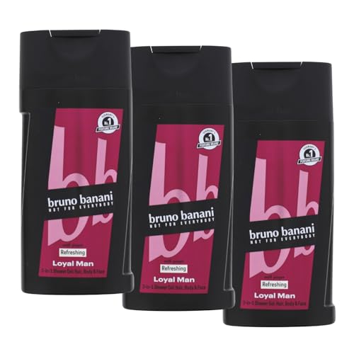 3x bruno banani Loyal Man je 250ml 3-in-1 Duschgel für Körper Haar & Gesicht 3x bruno banani Loyal Man je 250ml 3-in-1 Duschgel für Körper Haar & Gesicht von bruno banani