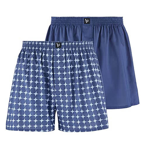 Bruno Banani Herren 2pack Sabotage Boxershorts, Jeansblau/Hellblau // Jeansblau, S EU Bruno Banani Herren 2pack Sabotage Boxershorts, Jeansblau/Hellblau // Jeansblau, S EU von bruno banani