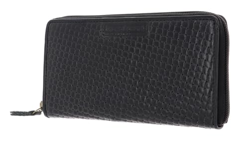 Bruno Banani Geldbörse Echt Leder schwarz Damen - 020469 von bruno banani