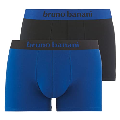 Bruno Banani Herren Short 2Pack Flowing Unterwäsche, Indigoblau//schwarz, XXL von bruno banani