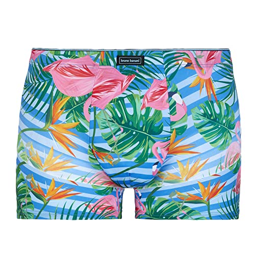 Bruno Banani Herren Short Summer Vibes Retroshorts, Flamingo Print, S von bruno banani