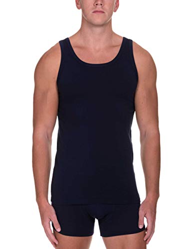 Bruno Banani Herren Sportshirt Infinity Unterhemd, Blau (Dunkelblau 090), Small (Herstellergröße: S) von bruno banani