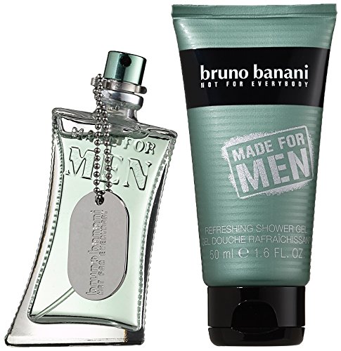 Bruno Banani Made for homme/men Geschenkset, Eau de Toilette Vaporisateur/Spray 30 ml, Duschgel 50 ml, 1er Pack (1 x 80 ml) von bruno banani