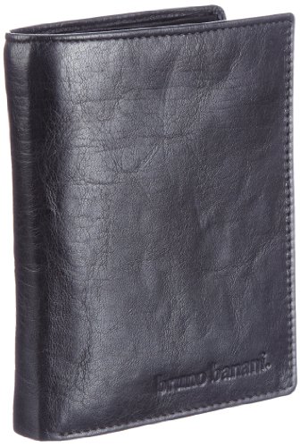 Bruno Banani Natural_3 W 320.847, Unisex - Erwachsene Portemonnaies, Schwarz (black), 9x12x2 cm (B x H x T) von bruno banani