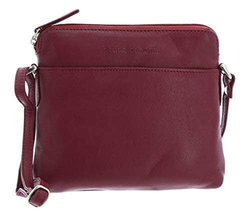 Bruno Banani Umhängetasche rot echt Leder Damen - 020311 von bruno banani