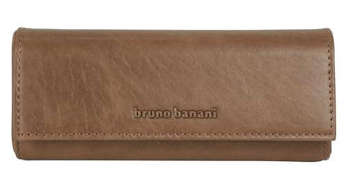 bruno banani Brillenetui Echt Leder cognac Herren, Damen - 022056 von bruno banani