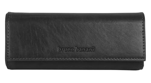 bruno banani Brillenetui Echt Leder schwarz Herren, Damen - 022056 von bruno banani