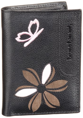 Bruno Banani Butterfly_2 W 320.823, Damen Portemonnaies, Schwarz (black/multi), 10x14x3 cm (B x H x T) von bruno banani