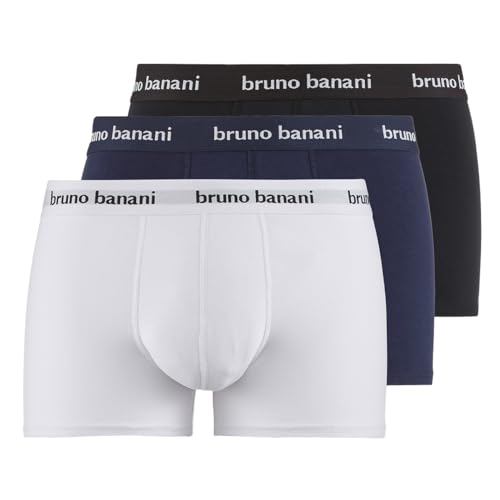 bruno banani - Easy Life - Hipster Short/Pant - 3er Pack (XL Schwarz/Marine/Weiß) von bruno banani