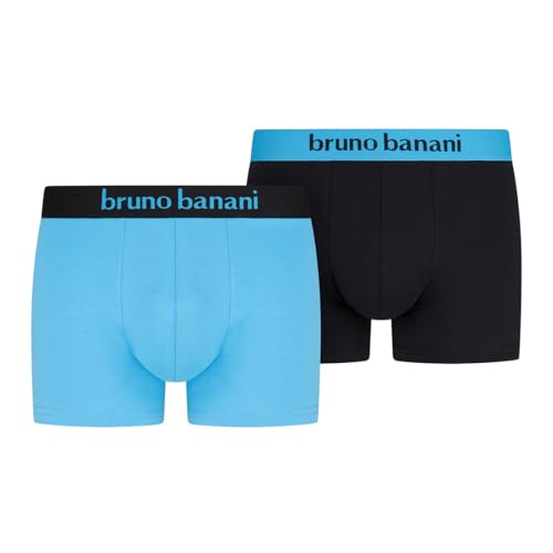 bruno banani - Flowing - Retro Short/Pant - 2er Pack (XXL Blau/schwarz) von bruno banani