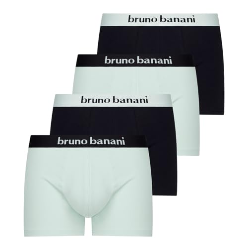 bruno banani - Flowing - Retro Short/Pant - 4er Pack (XL Hellblau/Schwarz) von bruno banani