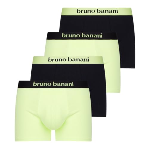 bruno banani - Flowing - Retro Short/Pant - 4er Pack (XXL Gelb/Schwarz) von bruno banani