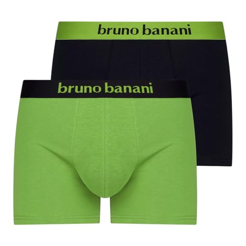 bruno banani - Flowing - Retro Short / Pant - 2er Pack (L Grün / Schwarz) von bruno banani