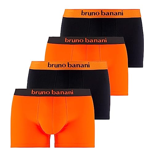 bruno banani - Flowing - Short/Pant - 4er Pack (XL Orange/Schwarz) von bruno banani