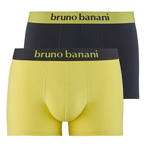 Bruno Banani Herren Short 2Pack Flowing Unterwäsche, tannengrün//Graumelange, XXL von bruno banani