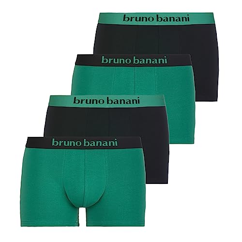 bruno banani - Flowing - Short - 4er Pack (S Grün/Schwarz) von bruno banani