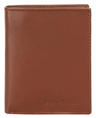 bruno banani Geldbörse im Hochformat Echt Leder Herren | Schlanke Brieftasche, Geldbeutel für Herren, Geldtasche mit Münzfach, 9 Kartenfächer, 2 Scheinfächer | 020578 von bruno banani