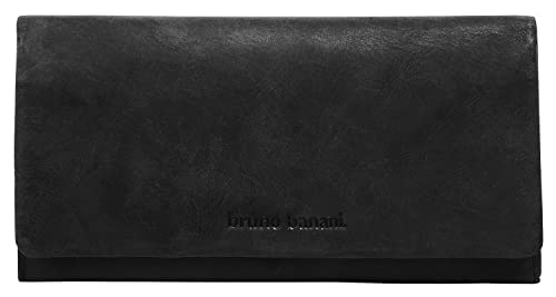 bruno banani Geldbörse im Querformat Echt Leder Damen | Leder Portemonnaie im Destroyed Look | 020422 von bruno banani
