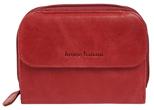 bruno banani Geldbörse im Querformat Echt Leder Damen | RFID-Schutz, Kompaktes Design, Viele Fächer, Funktional | 021752 von bruno banani