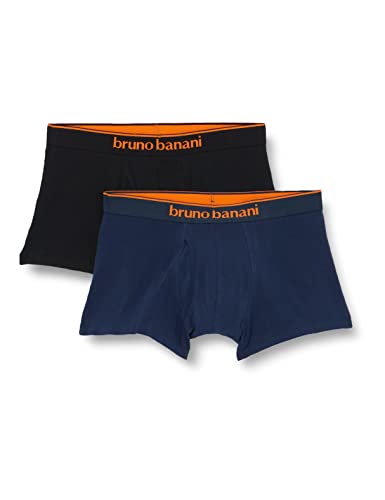 bruno banani - Quick Access - Short / Pant - 2er Pack (L Schwarz / Blau) von bruno banani