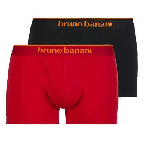 bruno banani - Quick Access - Short / Pant - 2er Pack (L Schwarz / Rot) von bruno banani