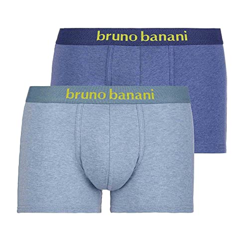 bruno banani Herren 2pack Denim Fun Retroshorts, Jeansblau // Hellblau Melange, XXL EU von bruno banani