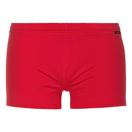 bruno banani Herren Badehose Short Wave Line 2.0 Swim, Farbe:Rot, Wäschegröße:L, Artikel:-0008 rot von bruno banani