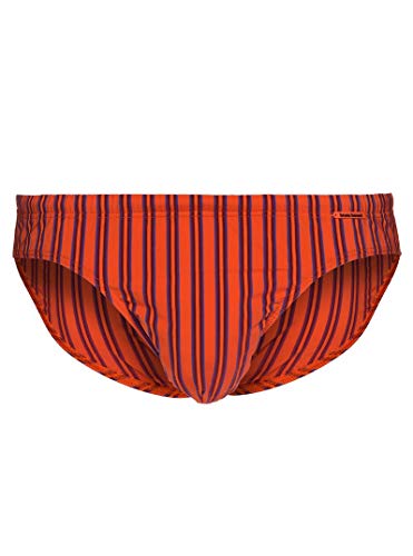 bruno banani Herren Bademode Swim Mini Beach Stripe, BB Herren:Orange Bordeaux 1921, Größe-BB Herren:XXL/8 von bruno banani