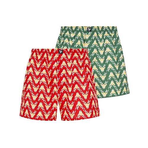 bruno banani Herren Boxershorts HOLY TIME - Originelle Shorts mit weihnachtlichem Design, kleines Logo, lockerer Sitz, Geschenkset, atmungsaktiv, Größe S-XXL (2 Stück) bruno banani Herren Boxershorts HOLY TIME - Originelle Shorts mit weihnachtlichem Design, kleines Logo, lockerer Sitz, Geschenkset, atmungsaktiv, Größe S-XXL (2 Stück) von bruno banani