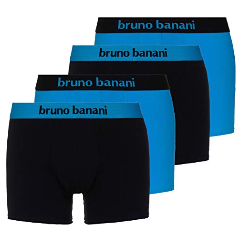bruno banani - Flowing - Short - 4er Pack (7 Aqua Blue / Schwarz) von bruno banani