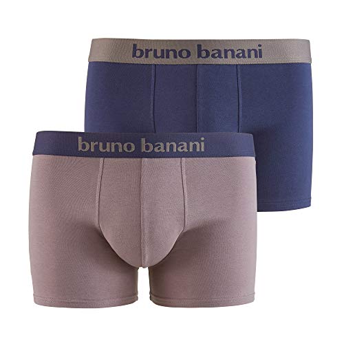 Bruno Banani Herren Flowing Boxershorts, Mittelgrau/schattenblau, M von bruno banani
