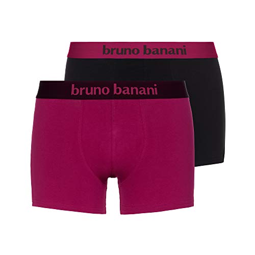 Bruno Banani Herren Flowing Boxershorts, Sangria // schwarz, M von bruno banani