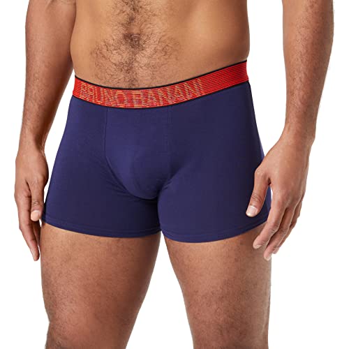 bruno banani Herren Human Touch Boxershorts, Nachtblau/Rot, M EU von bruno banani